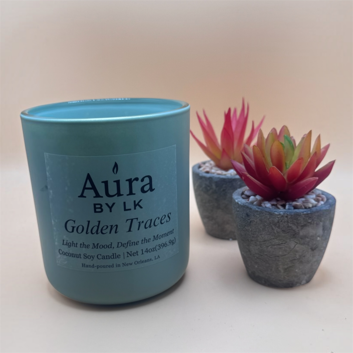 Aura By LK Golden Traces 14oz Sage Jar