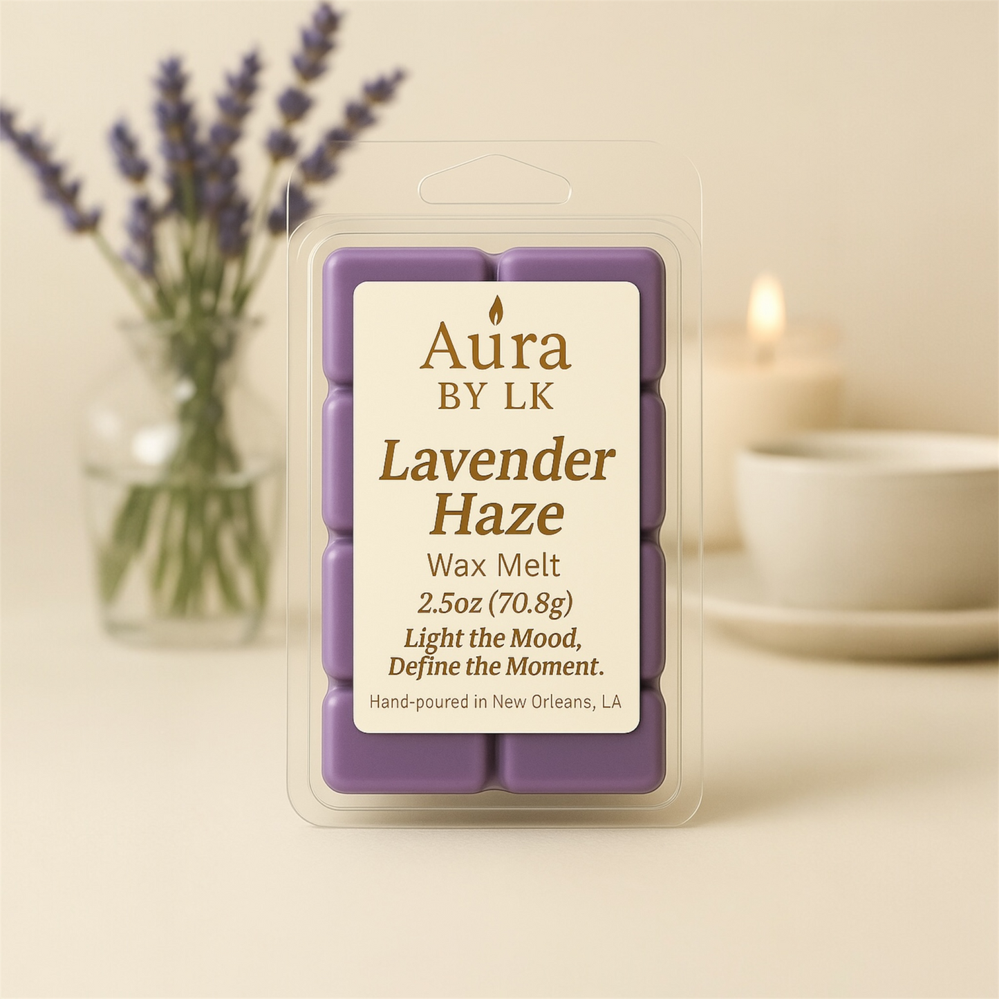 Aura by LK Lavender Haze wax melt