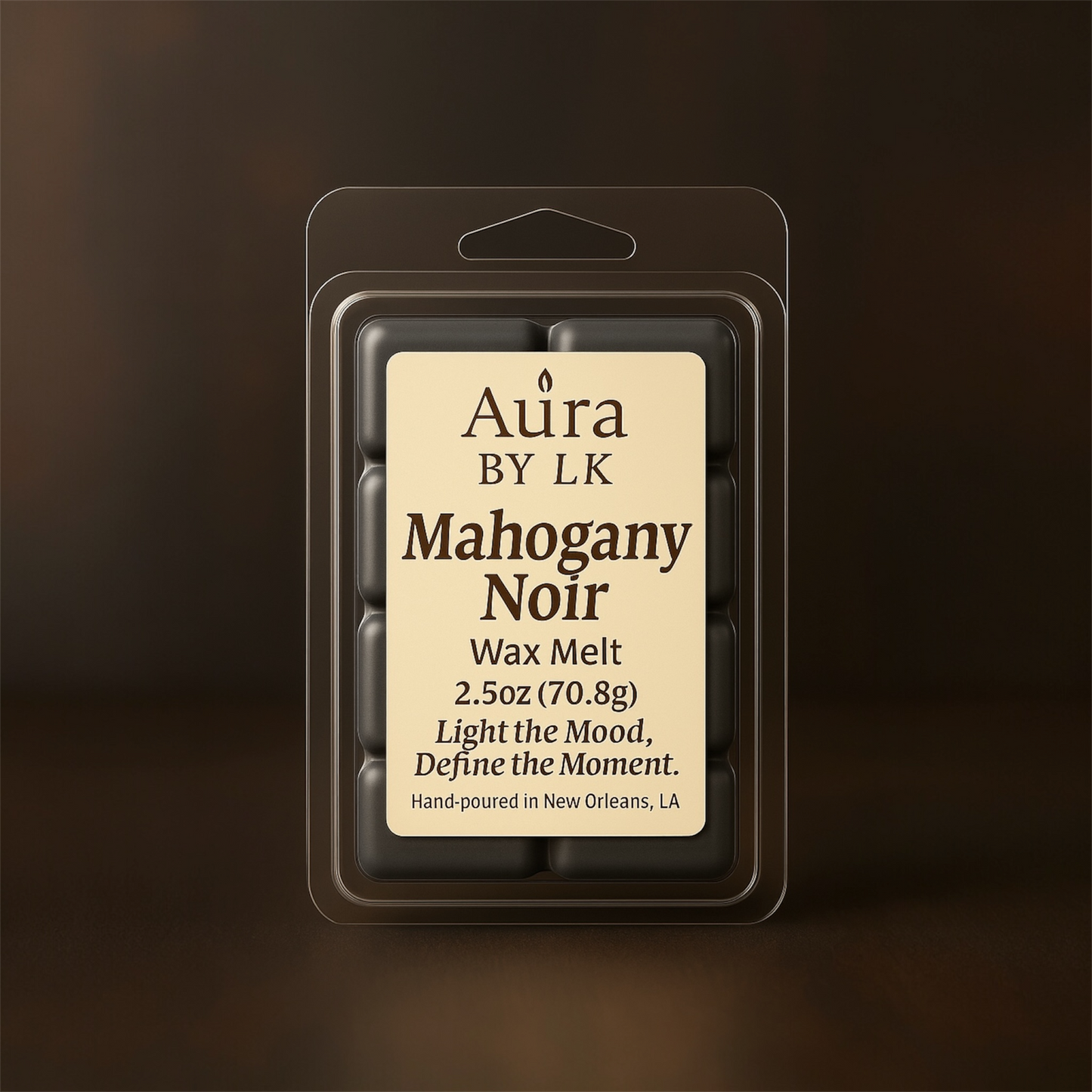 Aura by LK Mahogany Noir wax melt