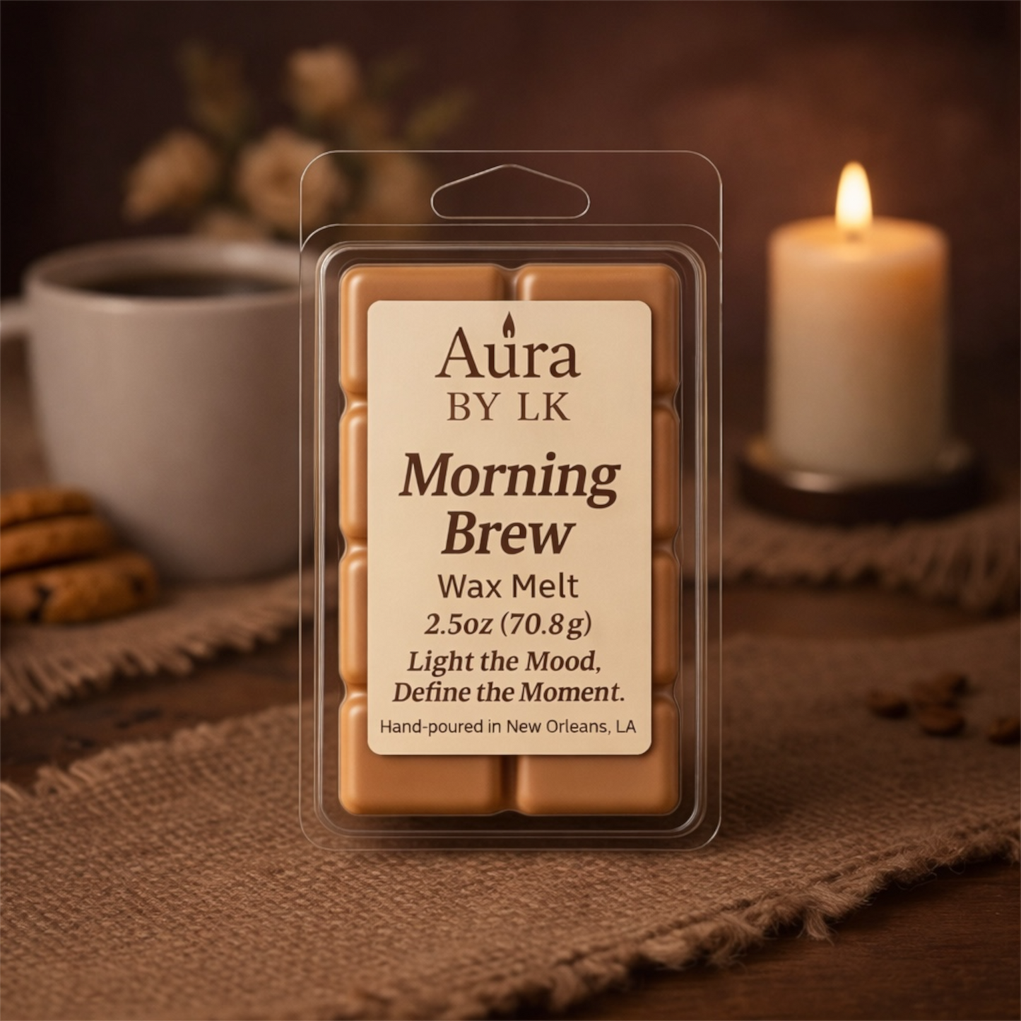 Aura by LK Morning Brew wax melt