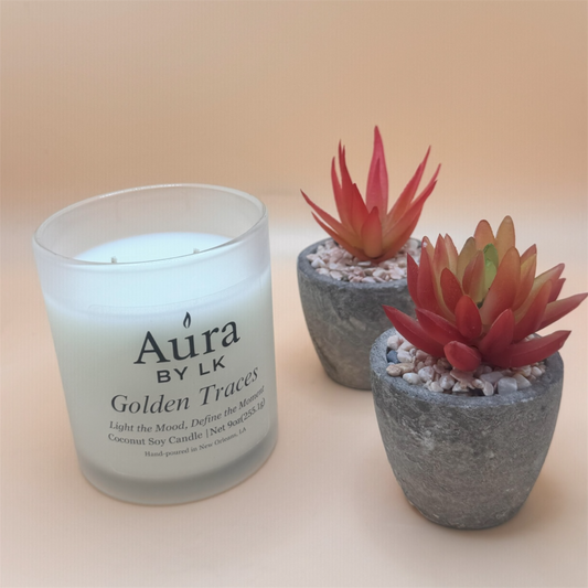 Aura by LK Golden Traces 10oz candle