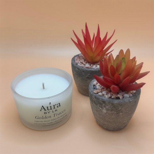 Aura by LK Golden Traces 4oz candle 