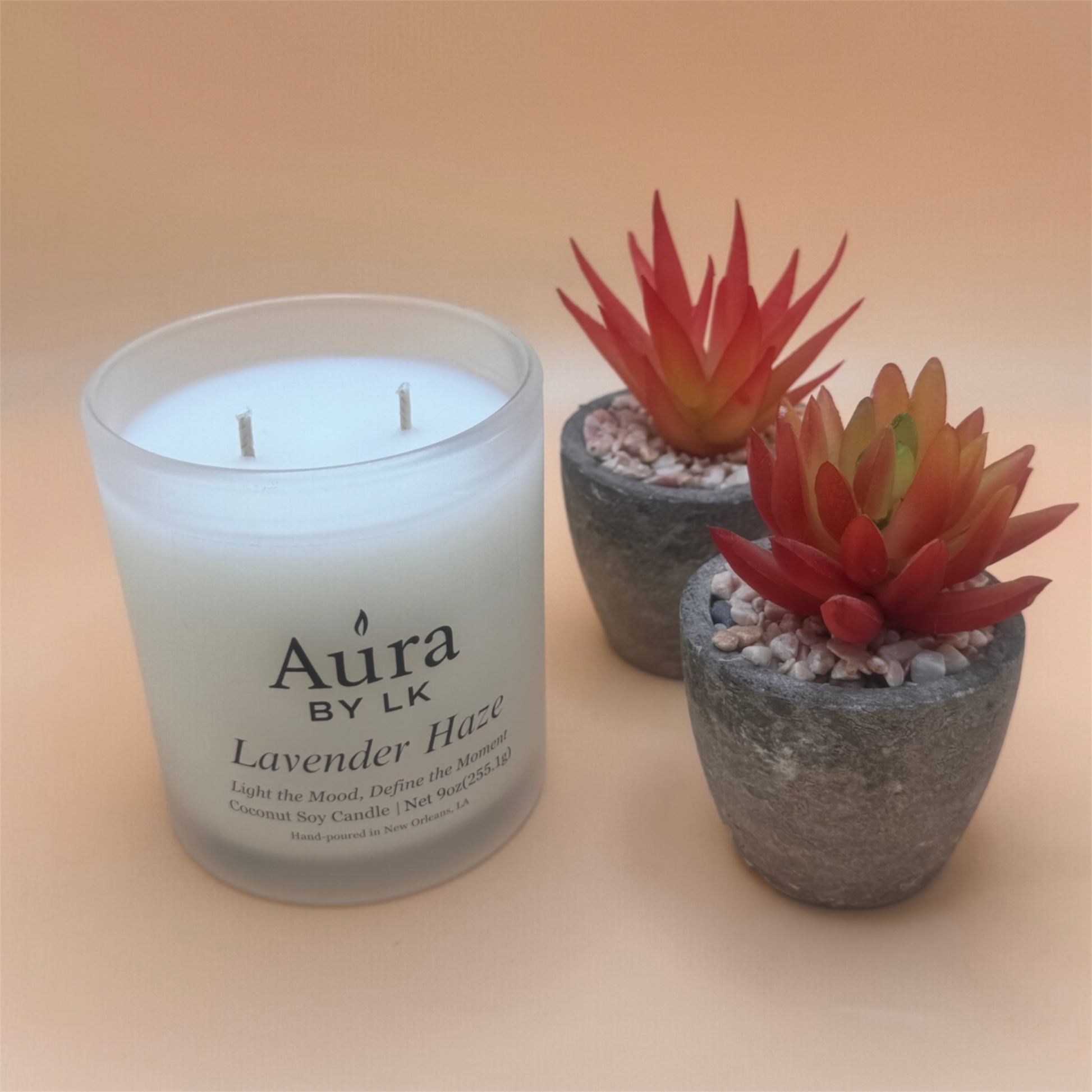 Aura by LK Lavender Haze 10oz candle