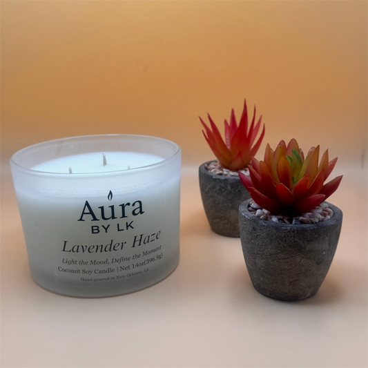 Aura By LK Lavender haze 16oz candle