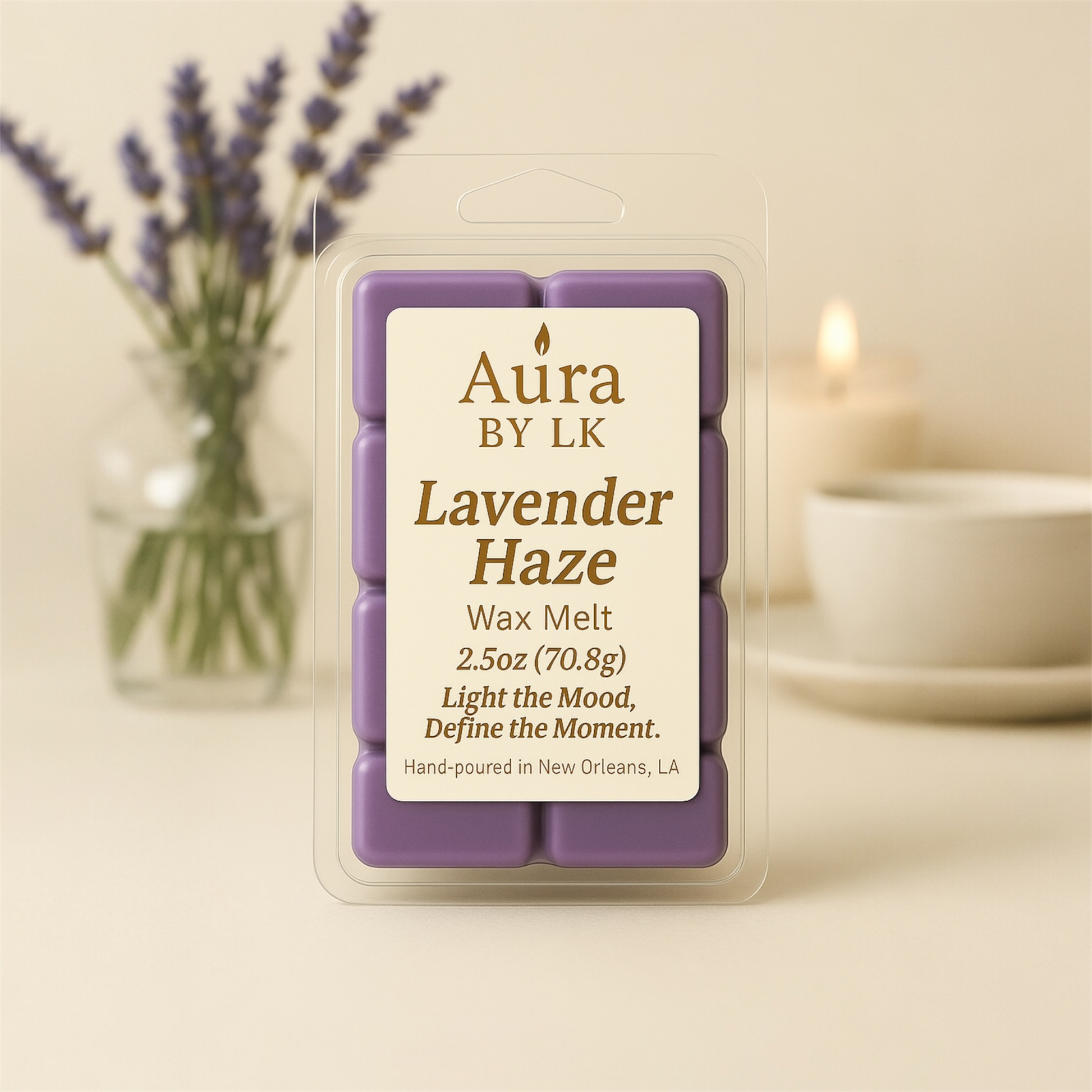 Aura by LK Lavender Haze wax melt 