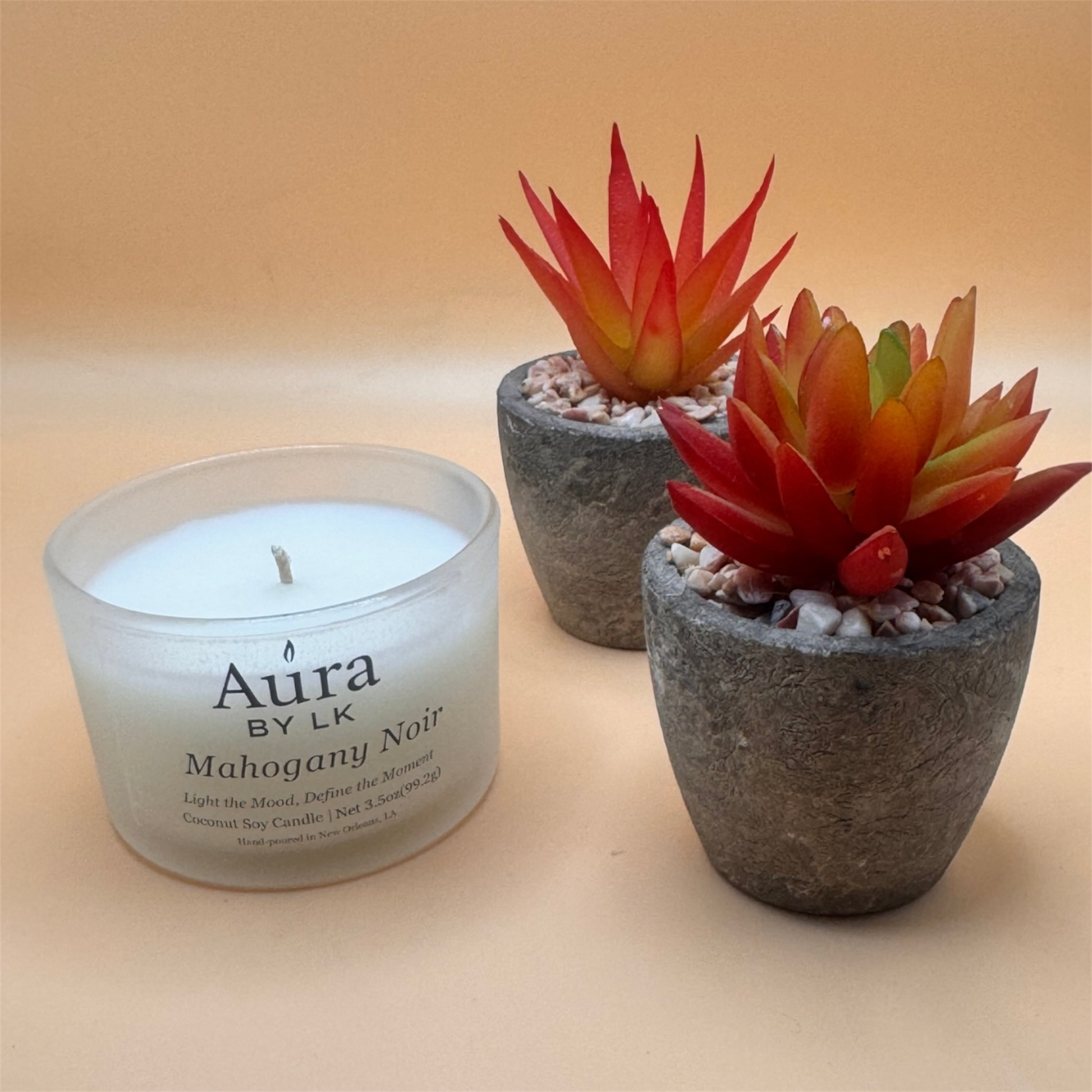Aura by LK Mahogany Noir 4oz candle
