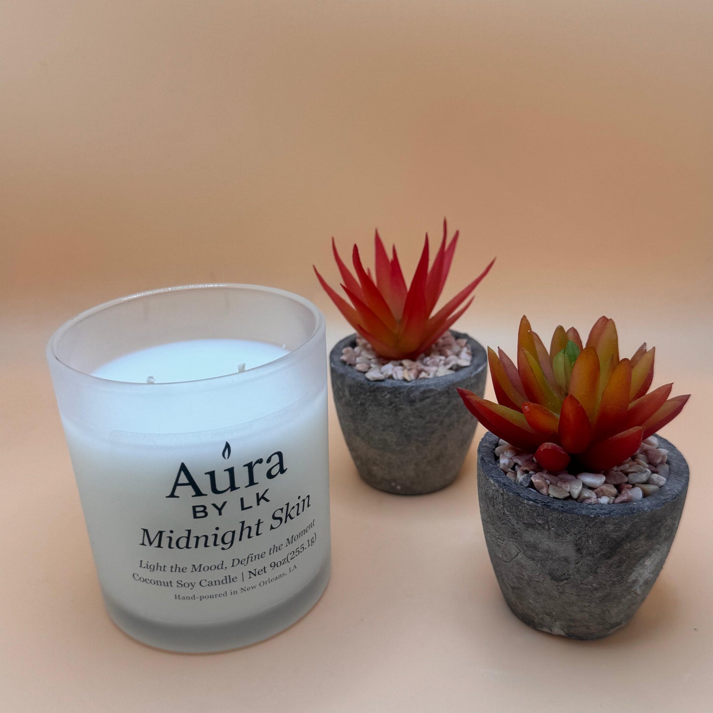 Aura by LK Midnight Skin 10oz candle