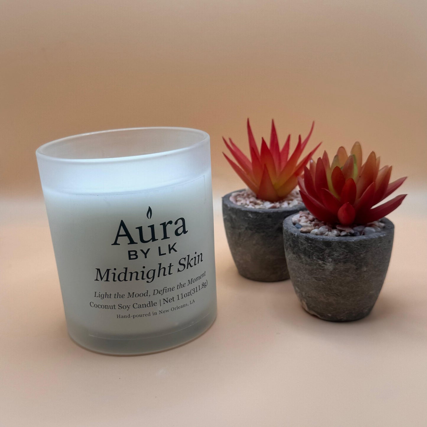 Aura by LK Midnight Skin 12oz candle