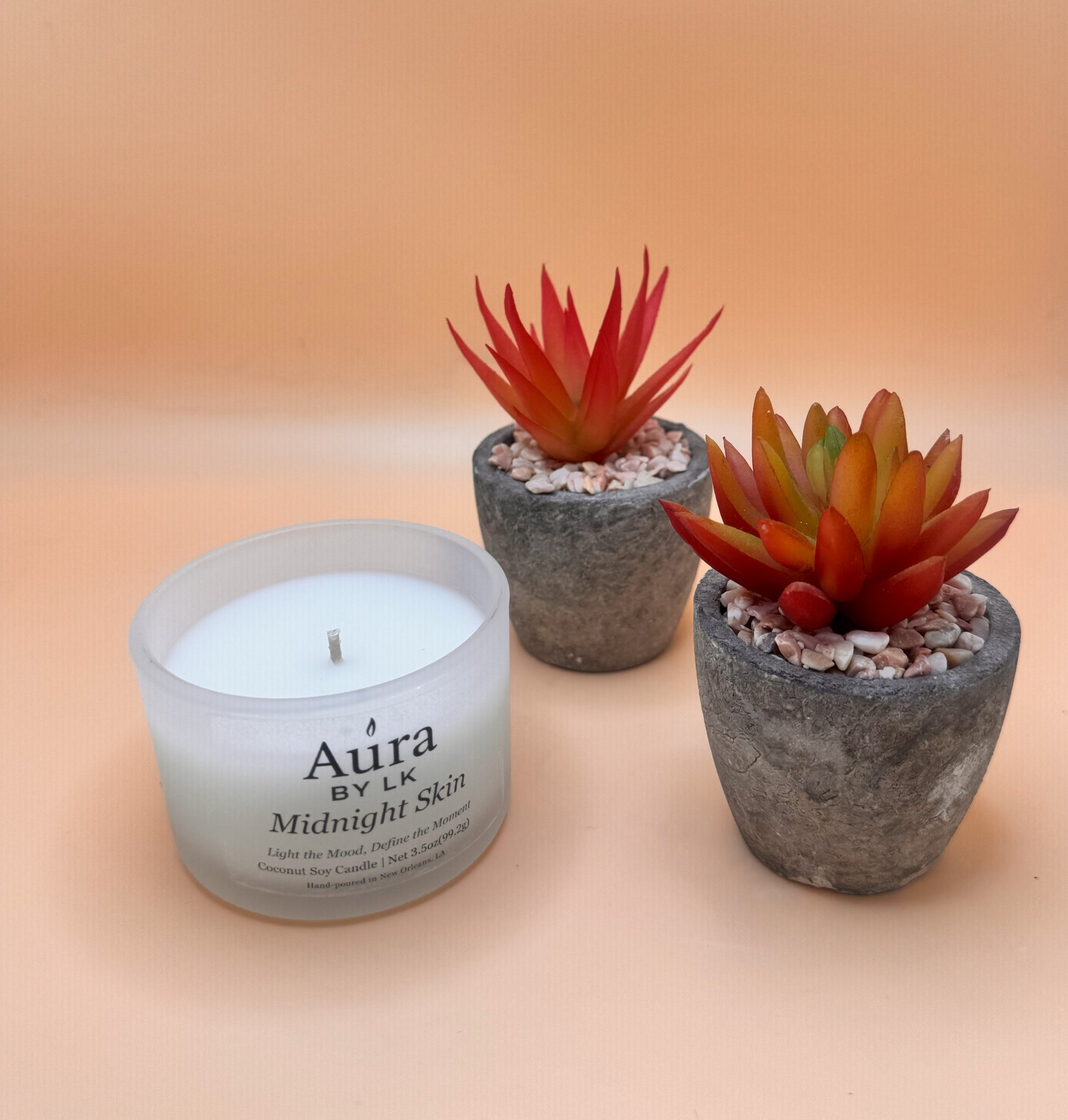 Aura by LK Midnight Skin 4oz candle