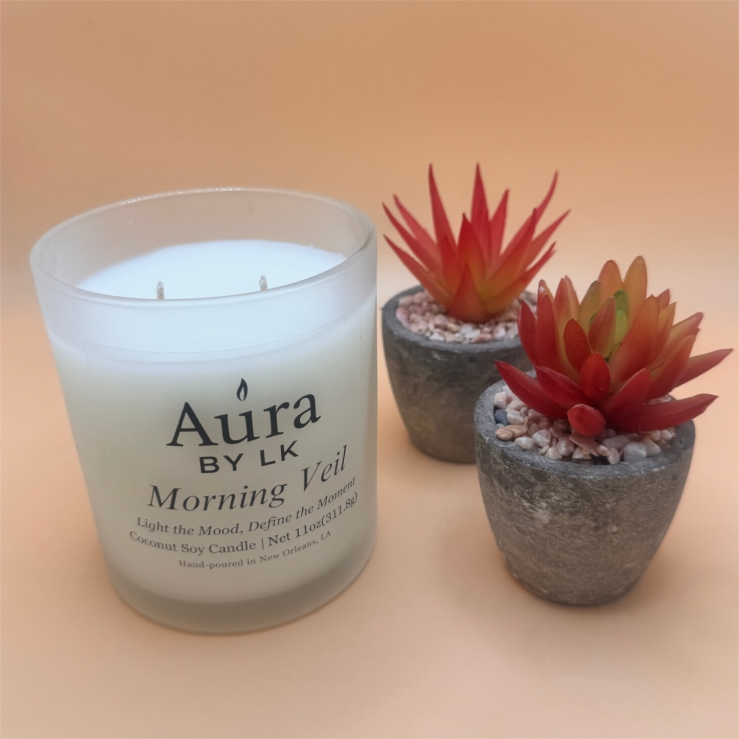 Aura by LK Morning Veil 12oz candle
