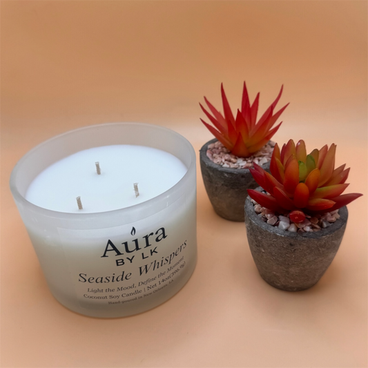 Aura by LK Seaside Whispers 16oz candle
