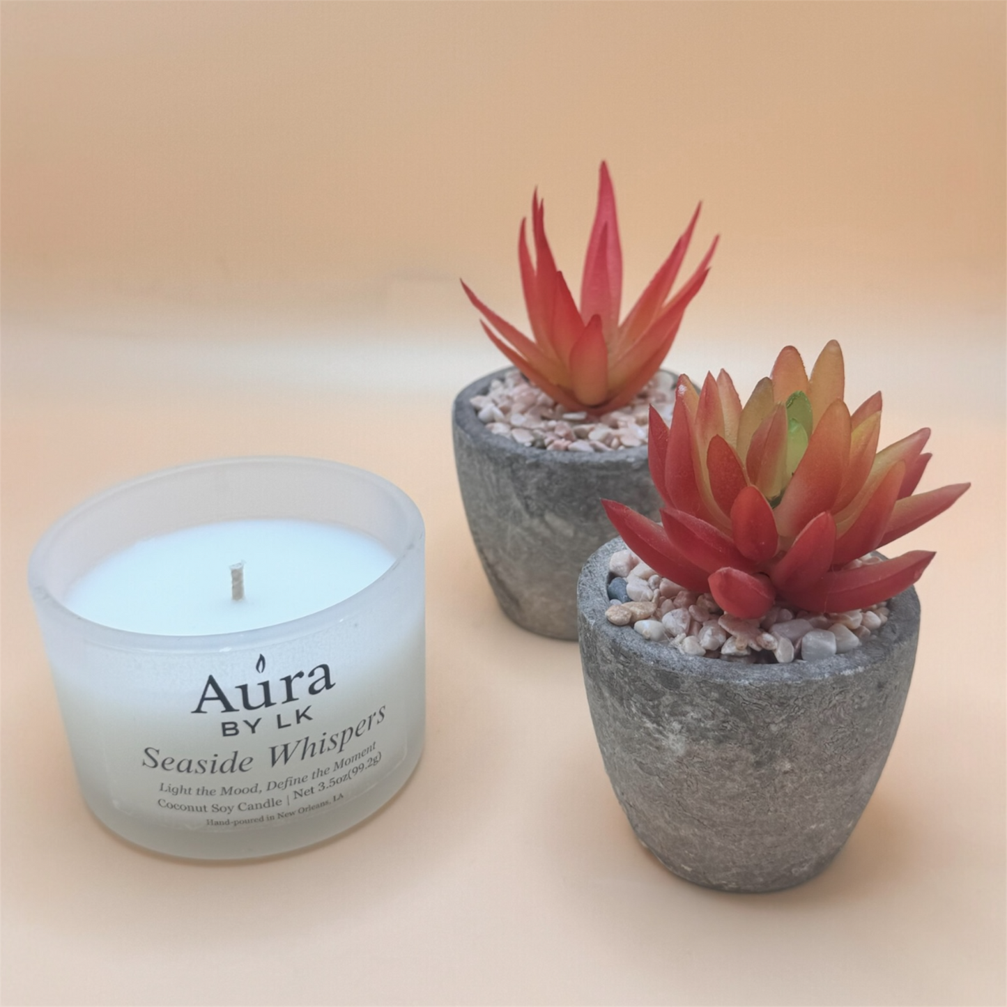 Aura by LK Seaside Whispers 4oz candle
